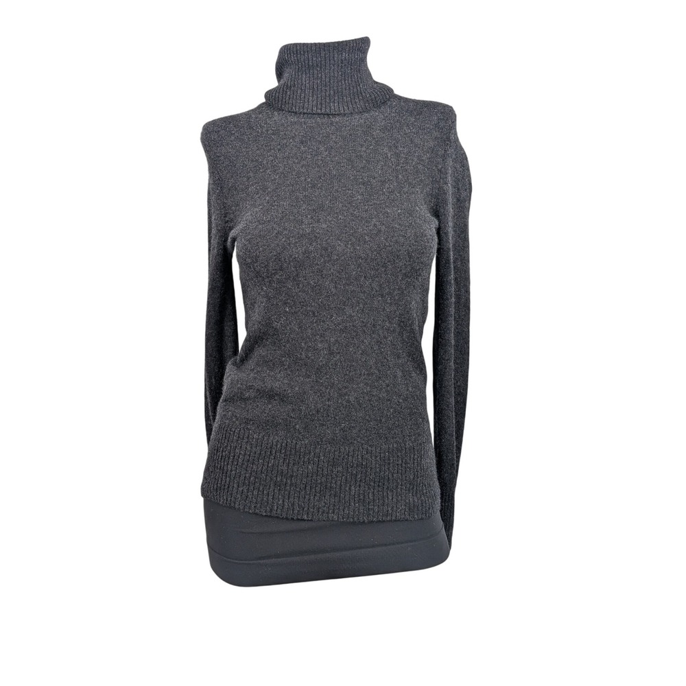 Saks Fifth Avenue Cashmere Turtleneck Sweater Minimalist Old Money Preppy XSmall
